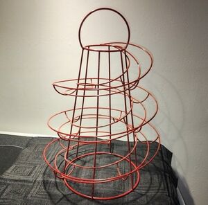 Red Wire Spiral Eggs Skelter